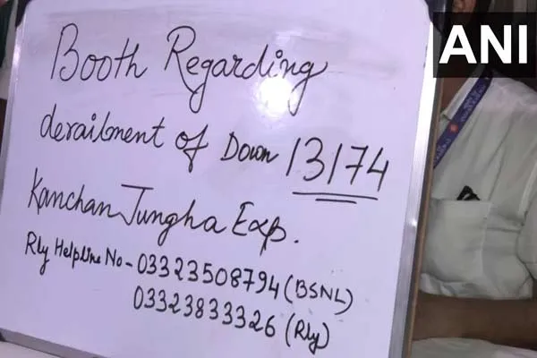 west bengal kanchenjunga express incident Railway sets up a control desk