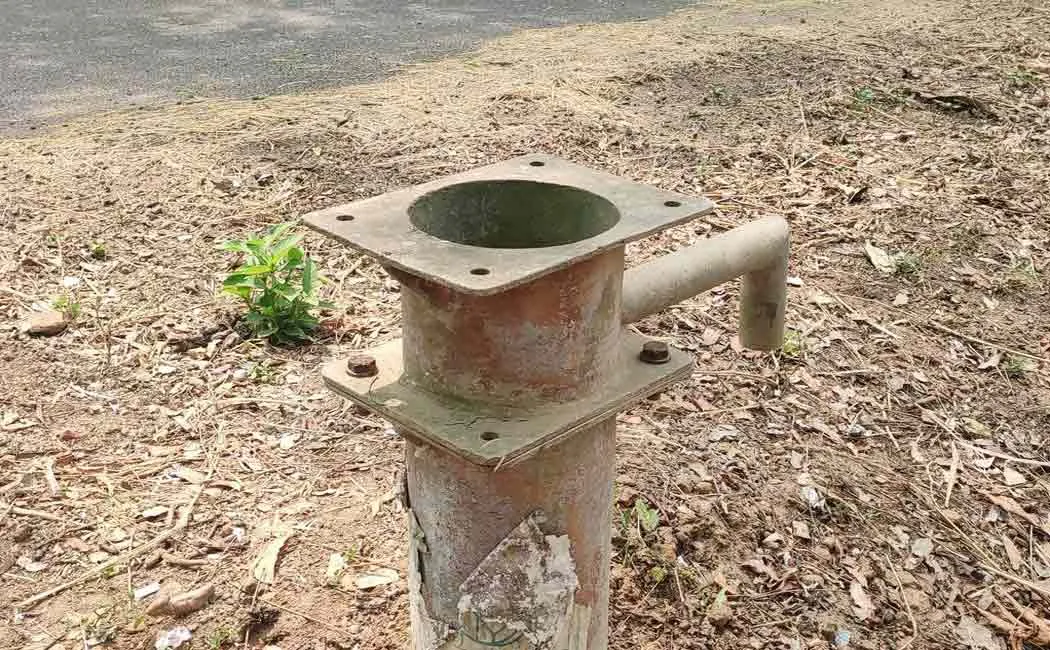 Unsealed bore wells in dangerous condition on the side of the road!