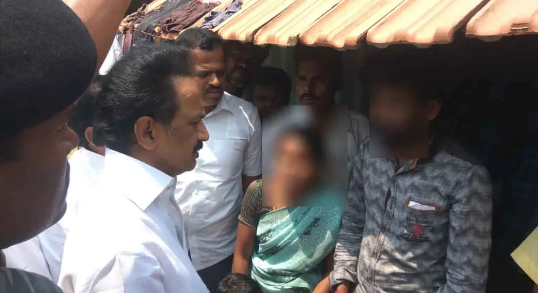 Stalin comforted to the parents of a sexual assaulted girl in Coimbatore