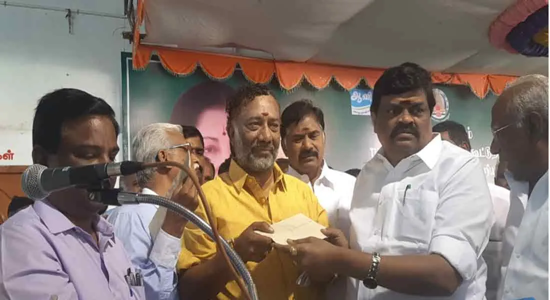 Raja takes charge  as leader of Theni  aavin
