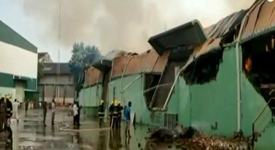  Cigarette warehouse fire at Cholavaram