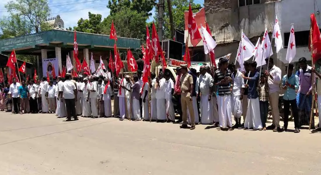 Sand mining in the ministerial constituent... protest 