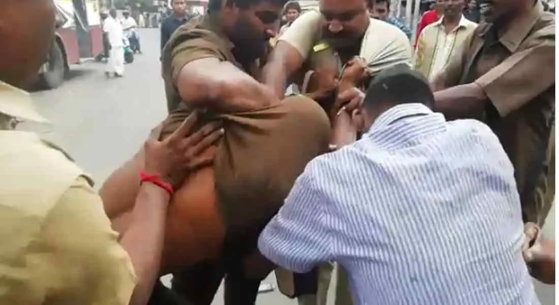  Private bus drivers collide in Coimbatore... police investigation 
