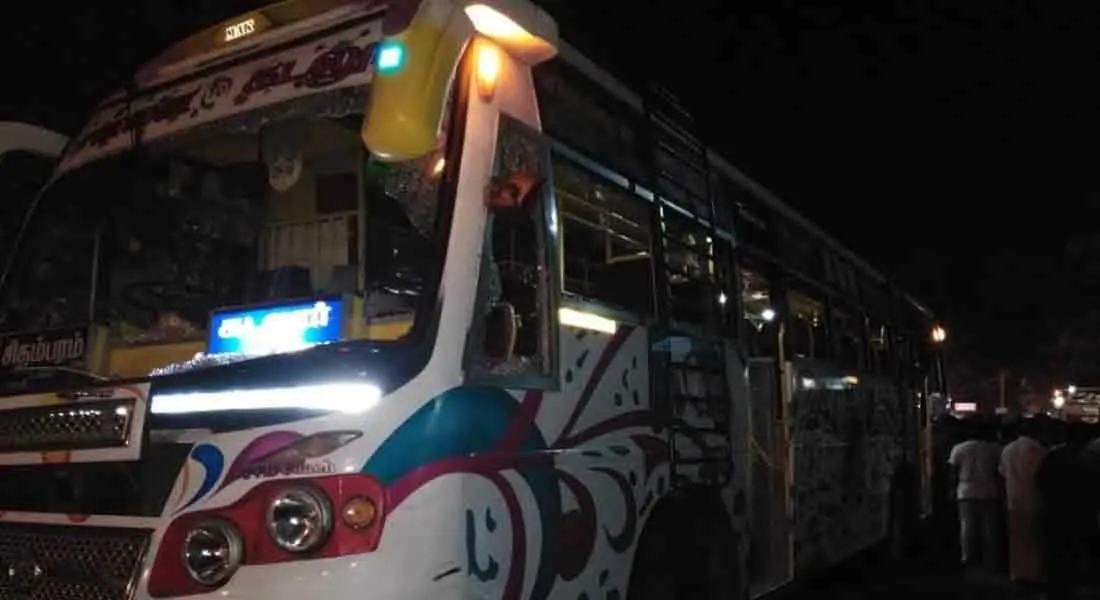 private bus accident in puducherry!