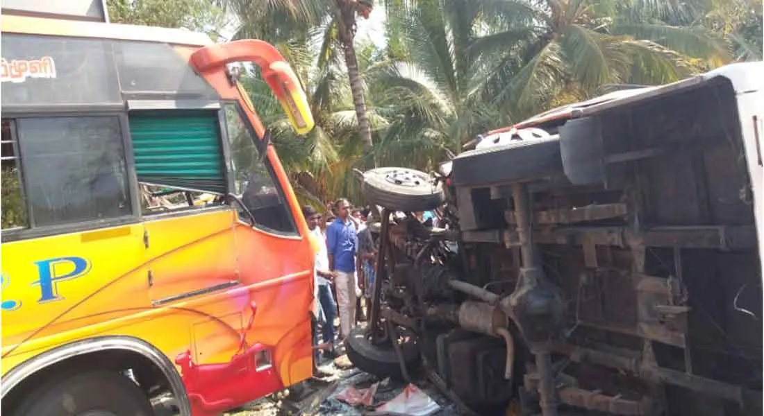  An accident near Theni Bodi: 4 dead