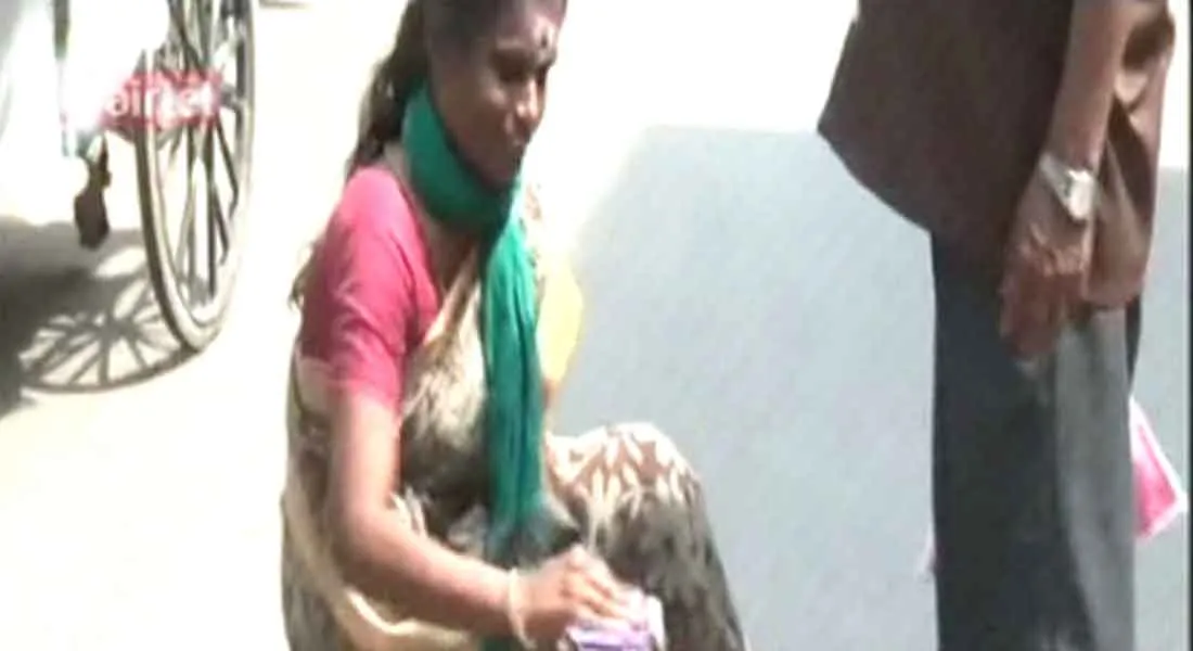 Woman was arrested for wiping out shoes with campaign 