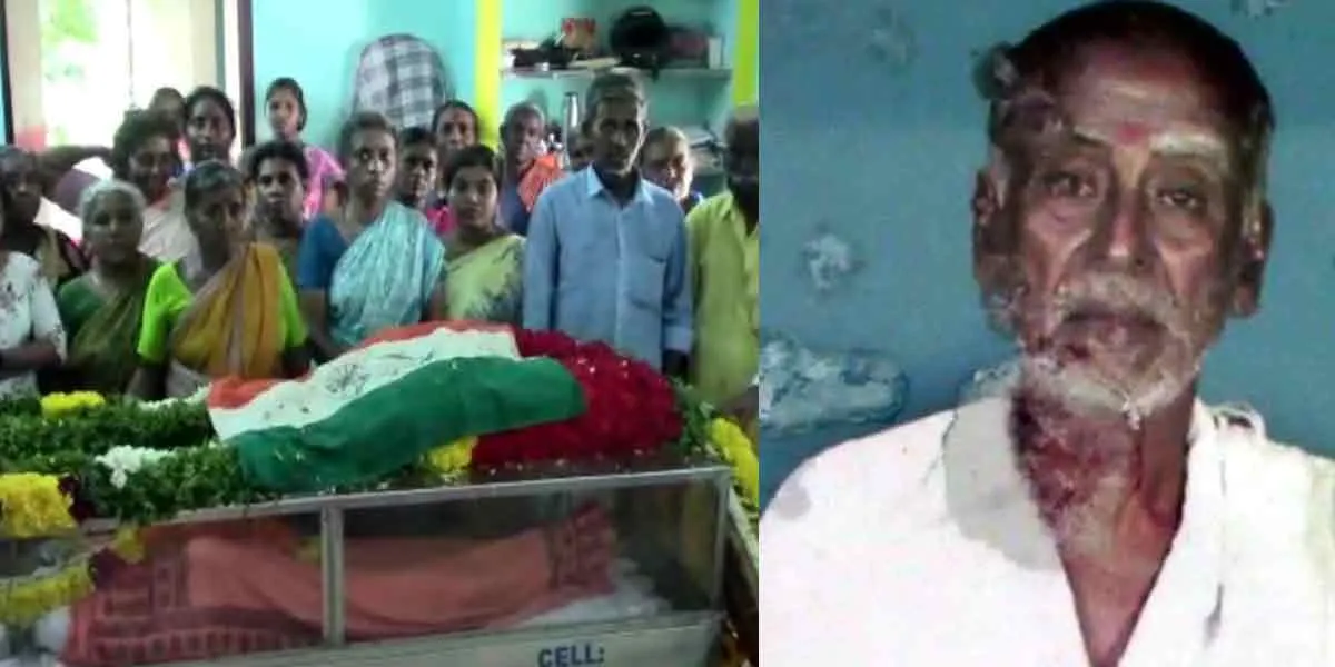 Freedom fighter Tiyagi Cuddalore Anjalayammal's son Tiyagi Sail Veeran disappears after being denied pension!