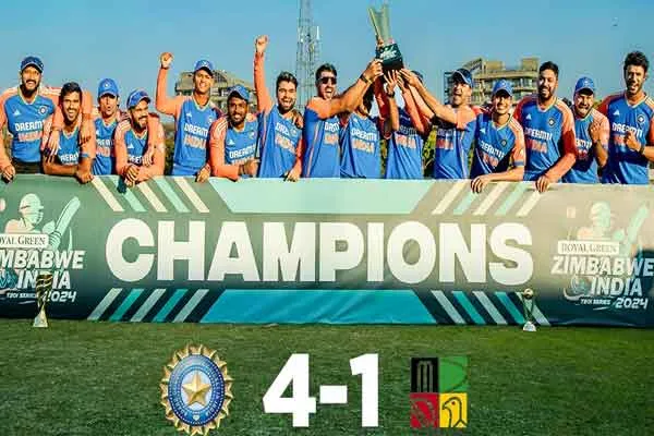 IND vs ZIM: India won the series 4 - 1
