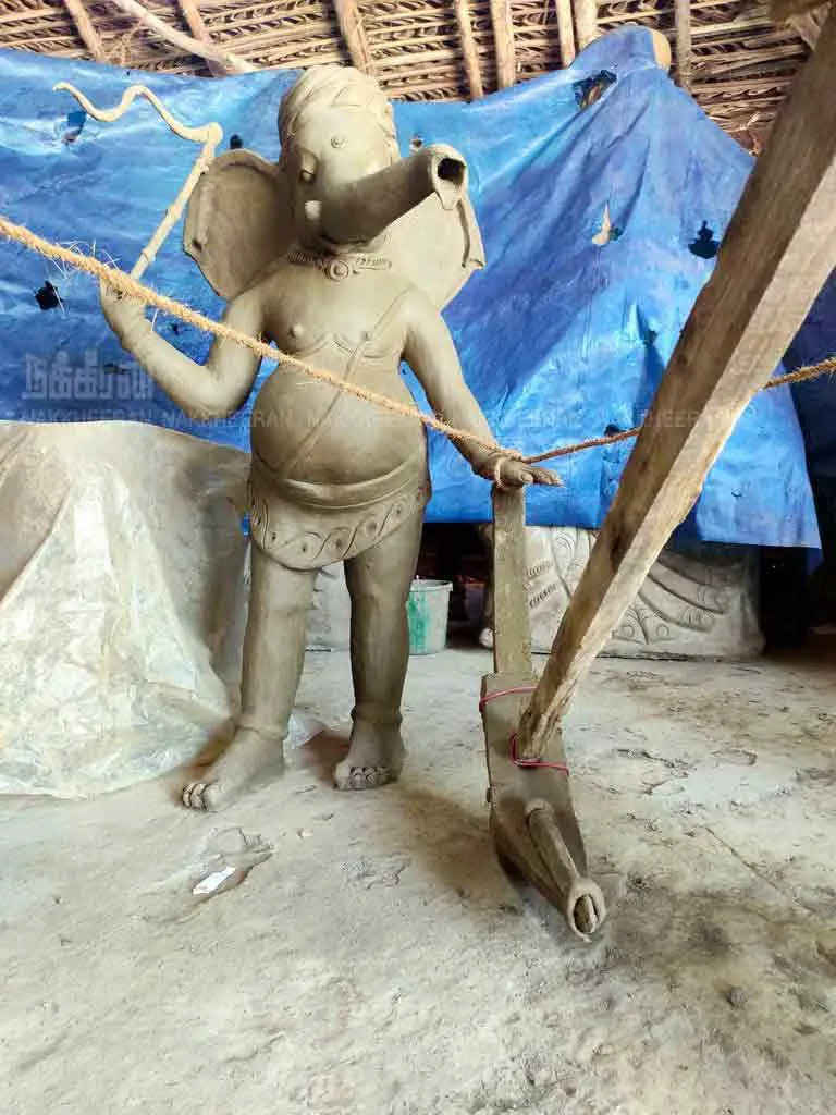  To protect agriculture... different vinayagar statue in pudukottai 