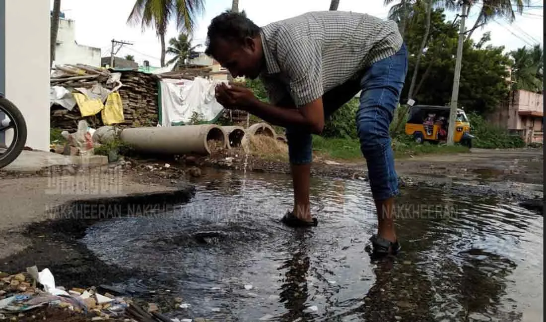  The miracle in Salem ... the sudden 'waste fountain'