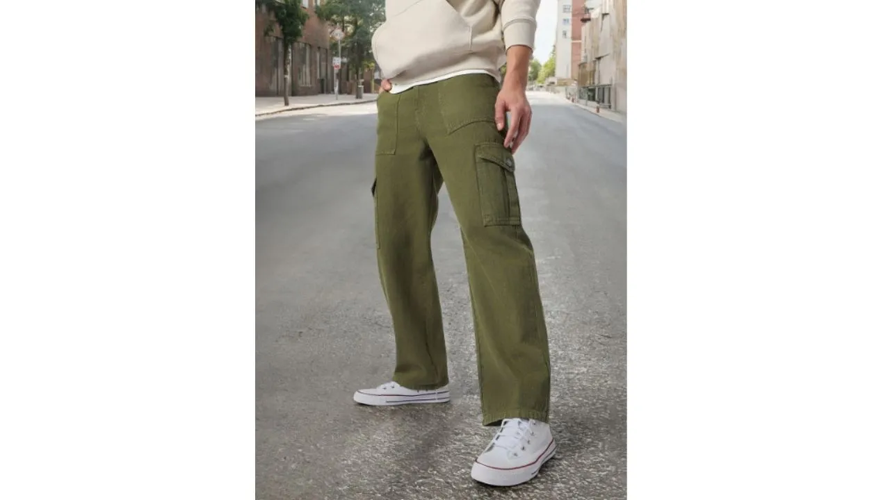 Non-Stretchable Cargo Jeans
