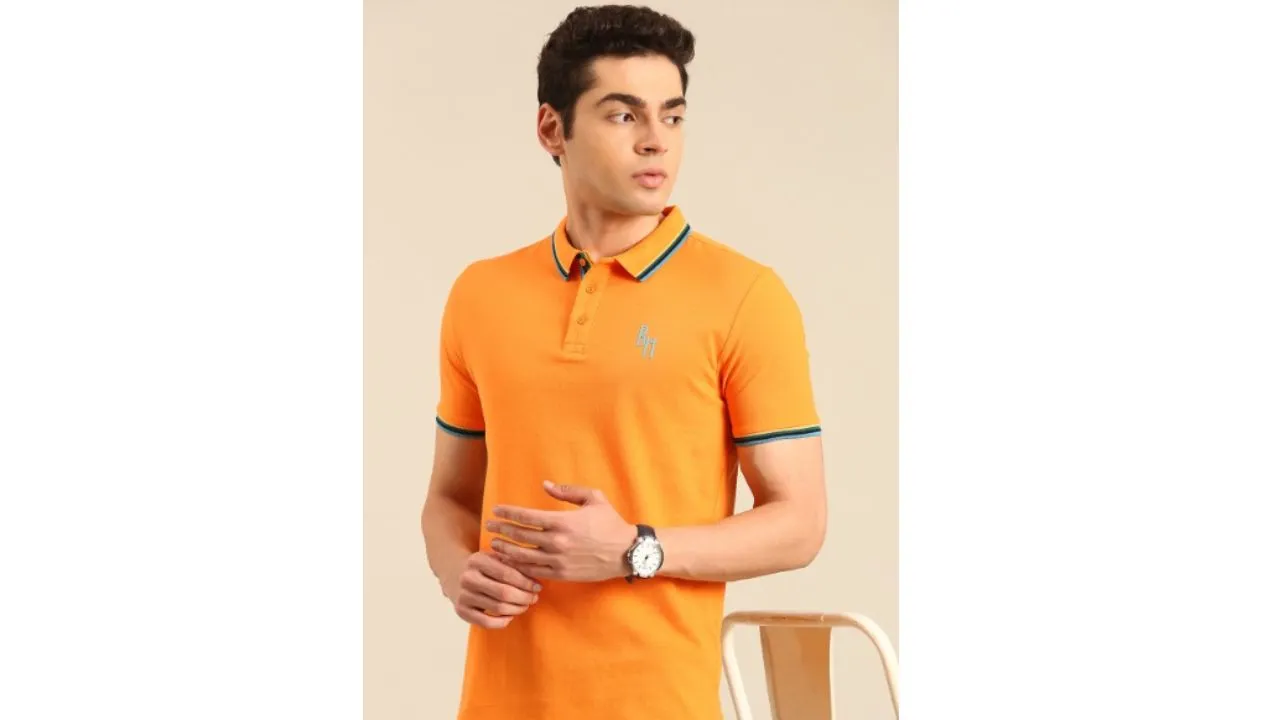 Orange Cotton T-shirt