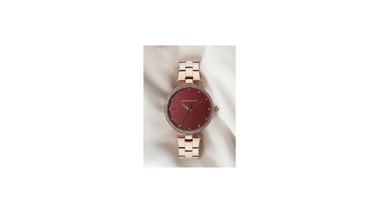 GIORDANO Women Maroon Analogue Watch