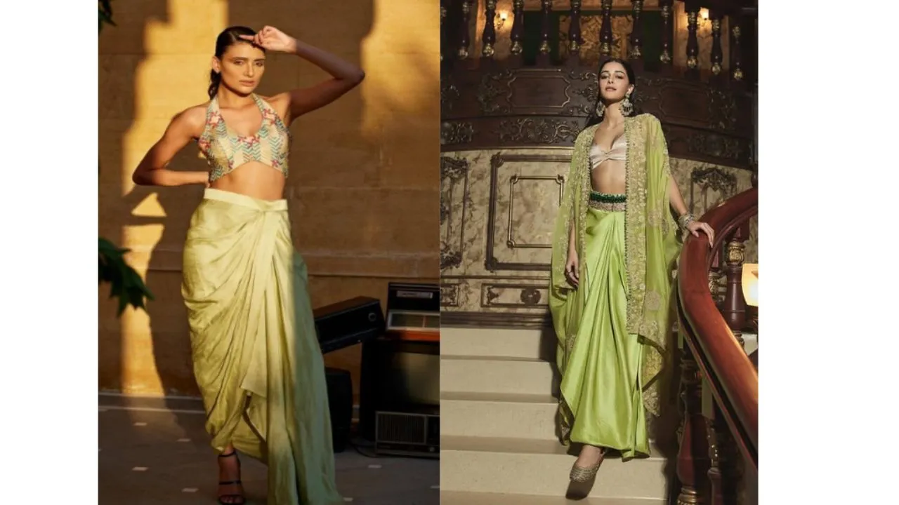 Ananya Pandey Dhoti Skirt Look