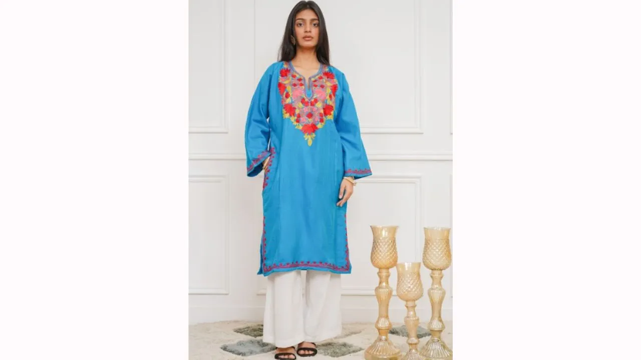 Chikankari Woollen Kurta