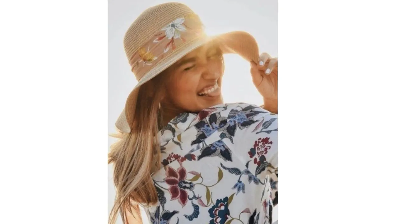 Brown Straw Sun Hat