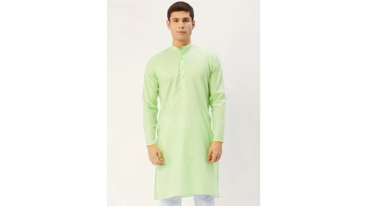 Lime Green Straight Kurta