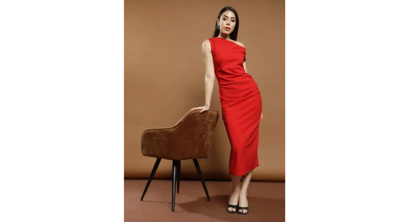 Scuba Bodycon Midi Dress