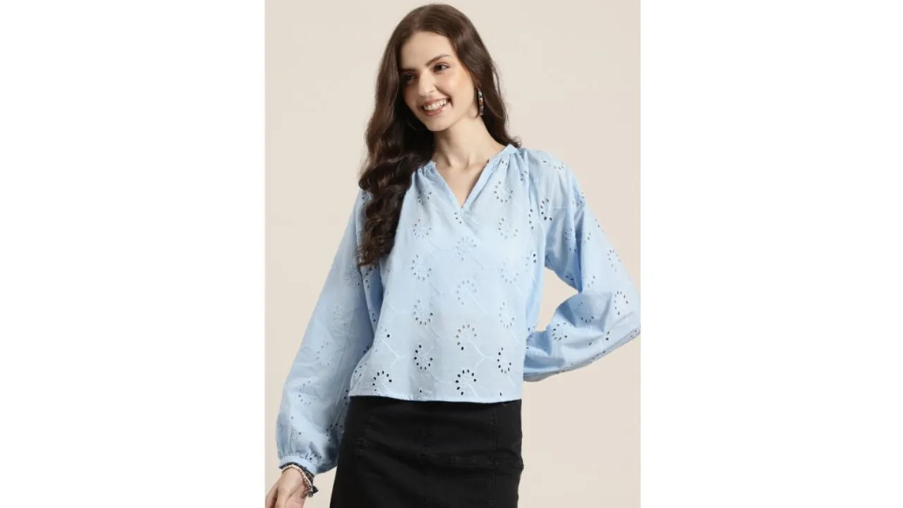 Cotton Schiffli Top