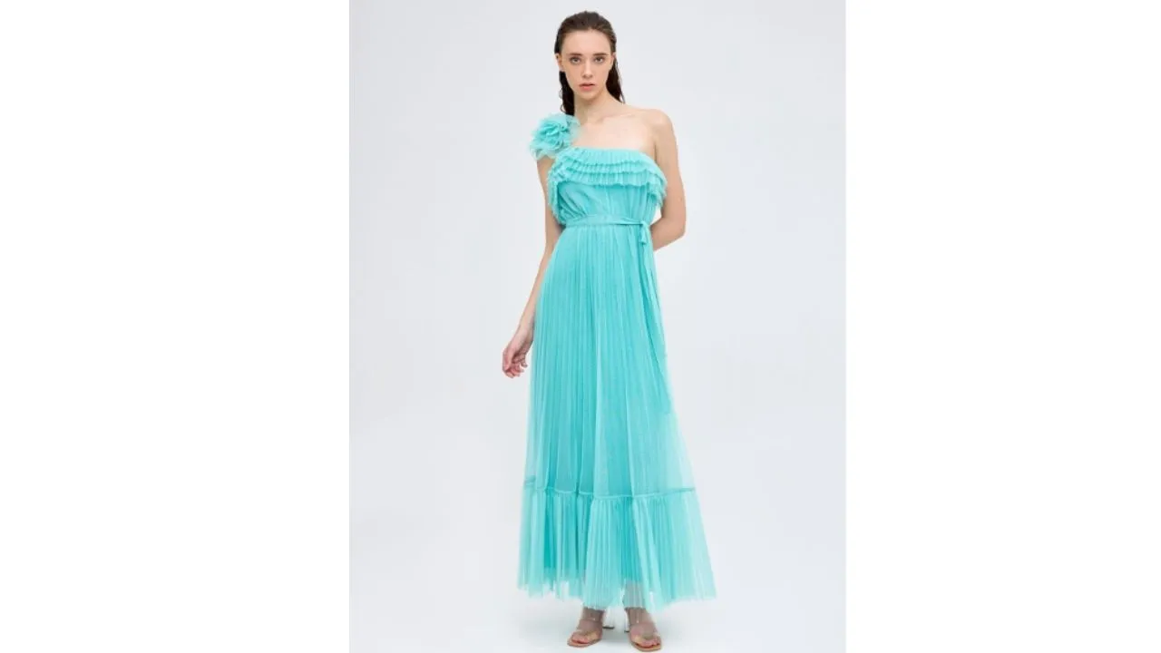 One Shoulder Maxi Dress