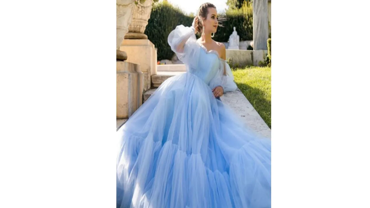 Tulle Maxi Gown Dress
