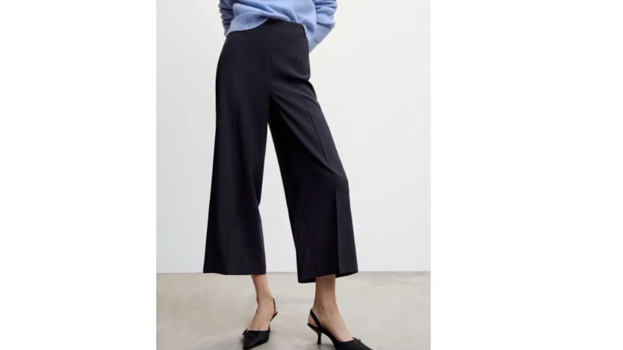 High-Rise Culottes Trousers