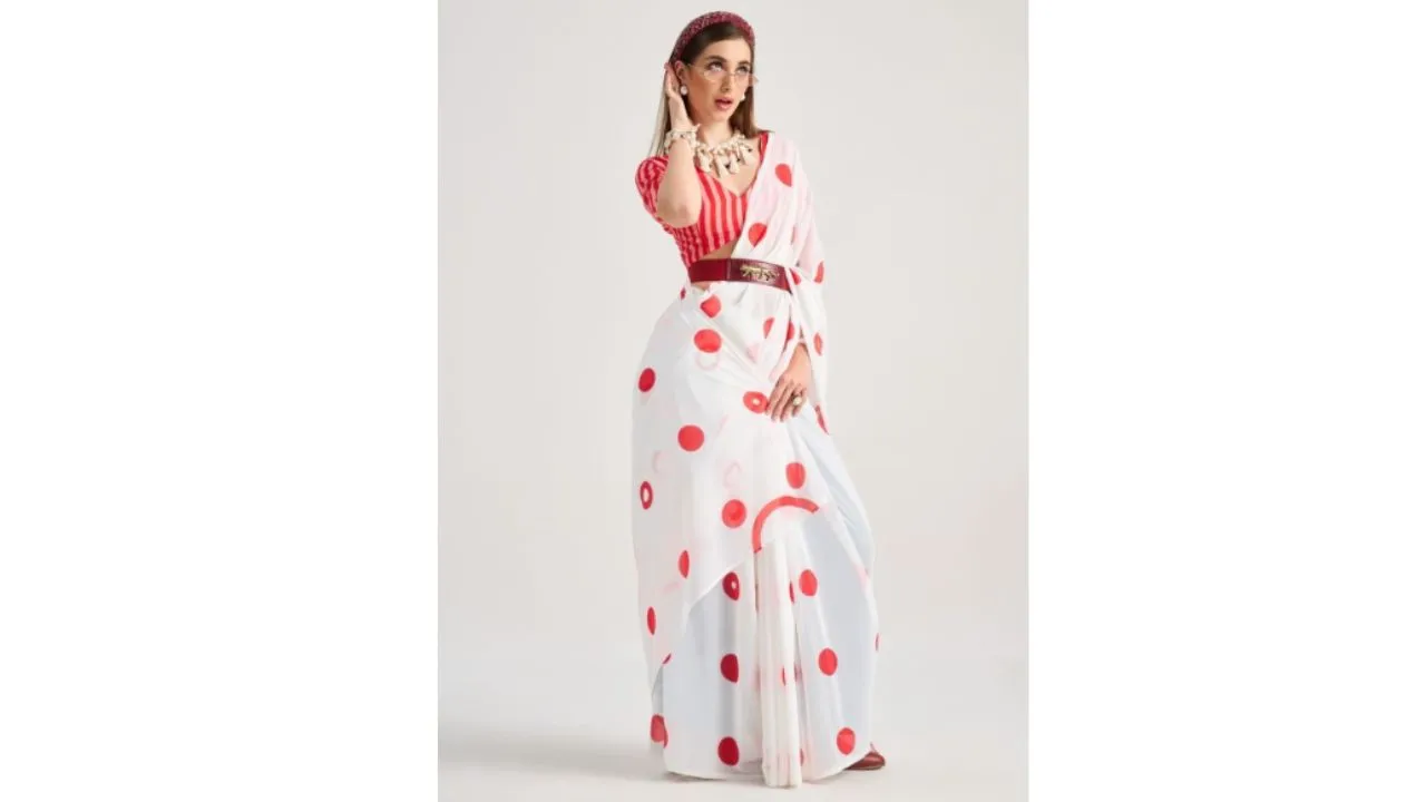 Polka Dot Saree