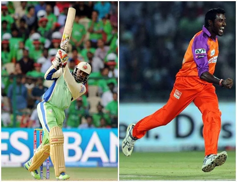 Chris Gayle and P Parameswaran