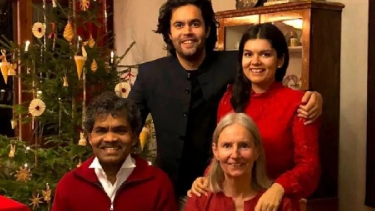 PK Mahanandia with family