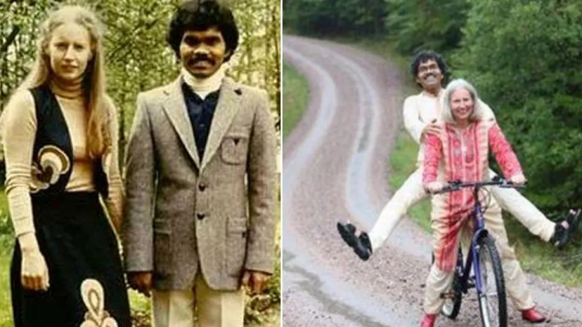 PK Mahanandia with wife