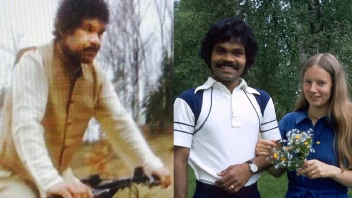 PK Mahanandia with wife