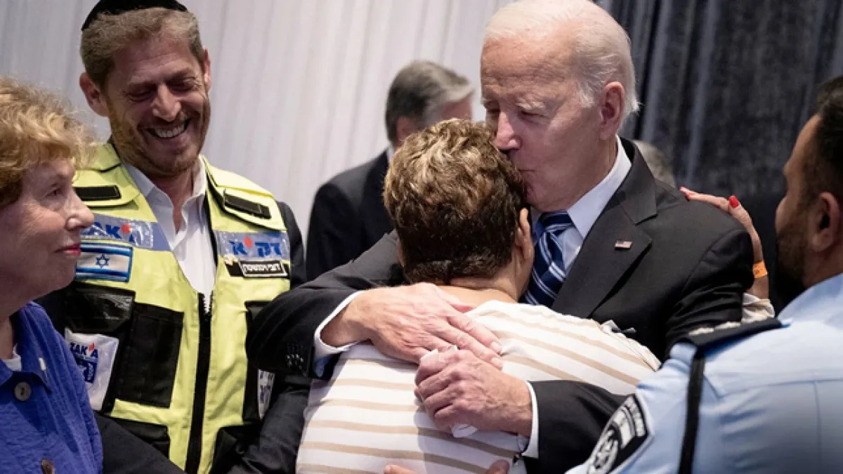 Israel lady meet Biden