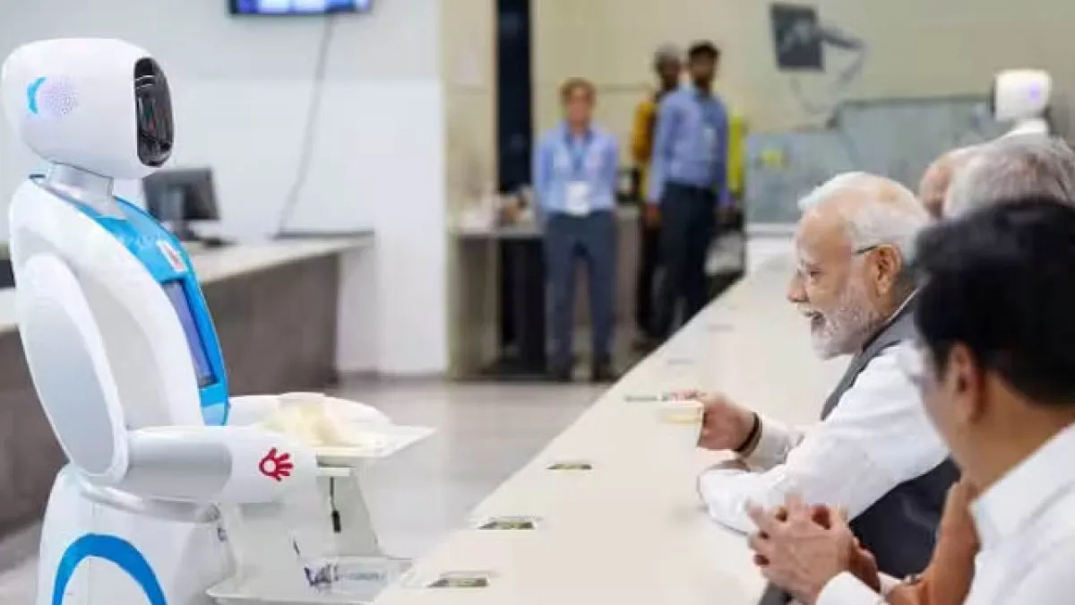 Modi with Robot 