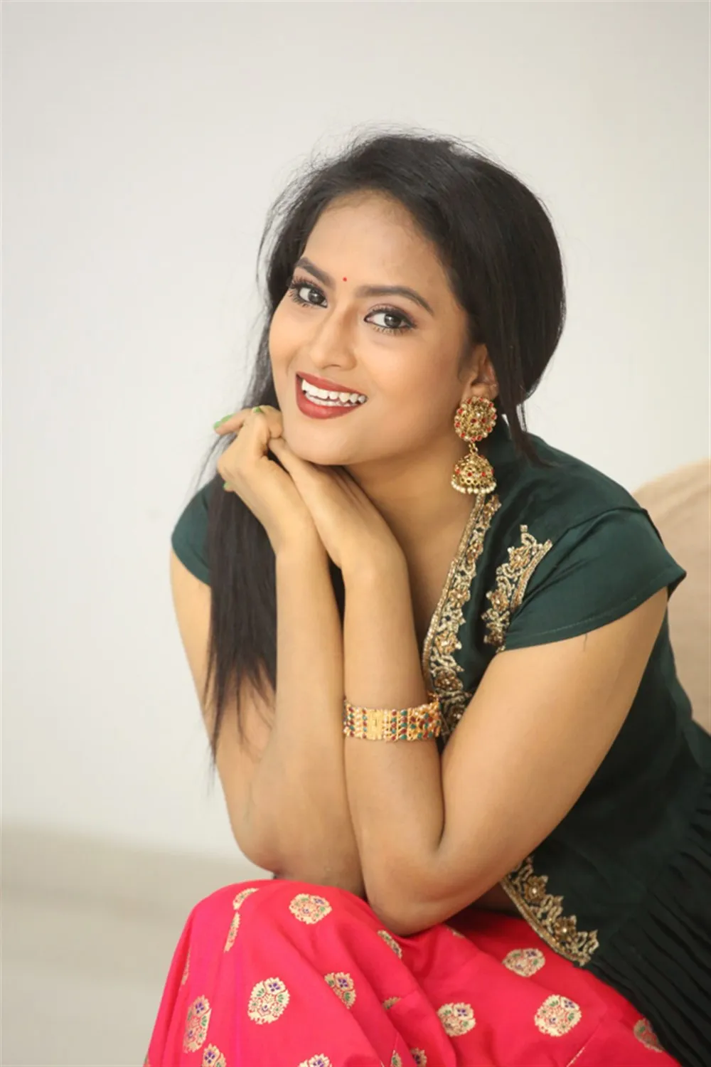Telugu Actress Sravani Kondapalli Photos @ Kobbari Matta Movie Pre-Release  - South Indian Actress