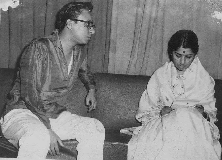 A young Pancham with Lata Mangeshkar. | Bollywood music, Music legends, Bollywood stars