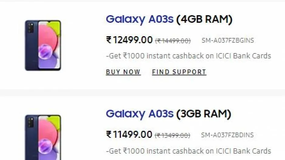 Samsung Galaxy A03s
