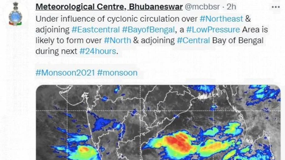 Low Pressure Area Likely To Form