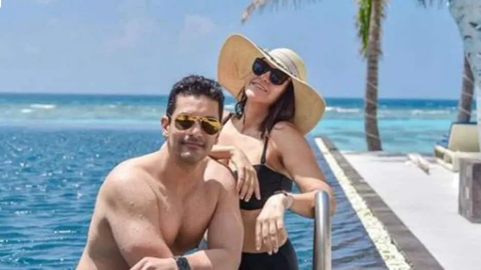 Neha-Angad in Romantic Mood