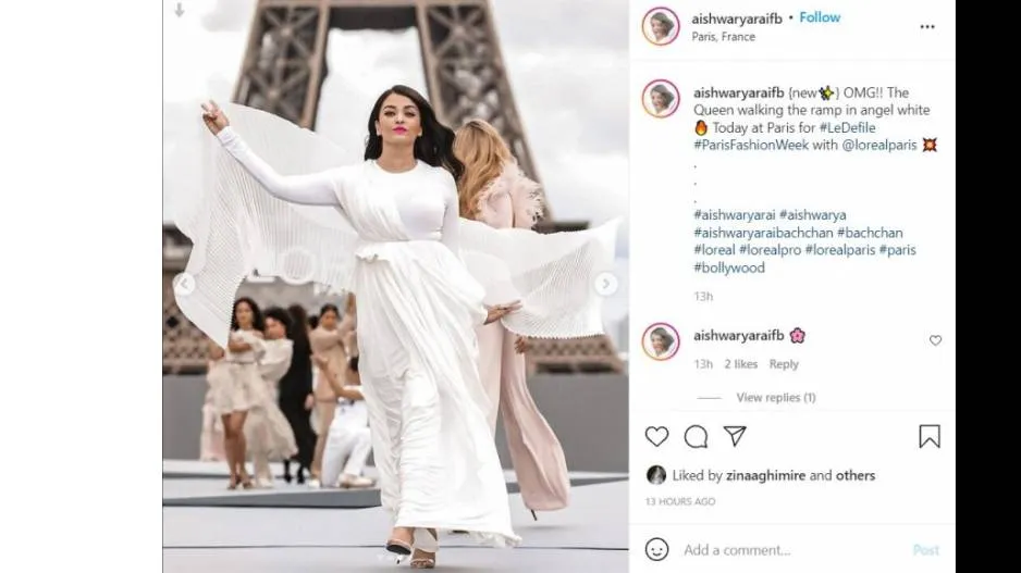 Aishwarya Rai Bachchan stuns at Paris Fashion Week