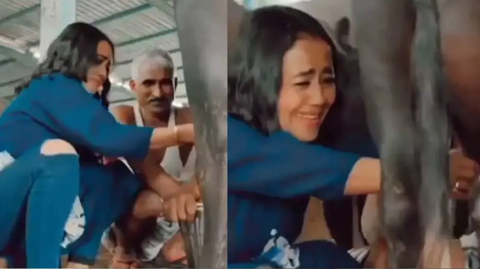Neha Kakkar took out buffalo milk