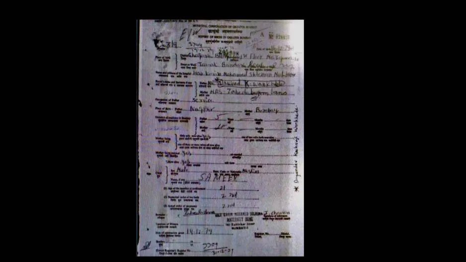 sameer wankhade birth certificate
