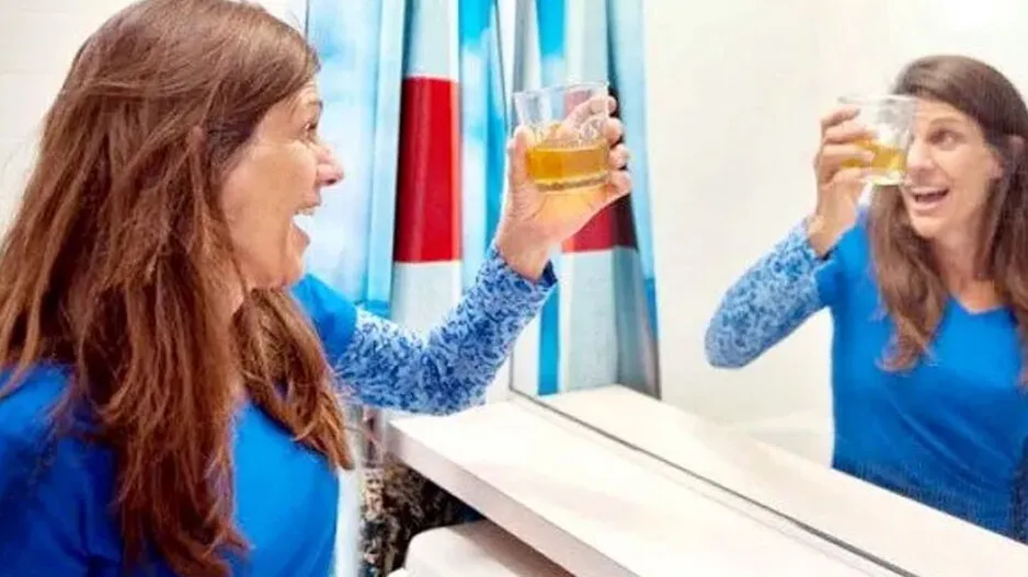 Woman likes to drink her urine since 4 years
