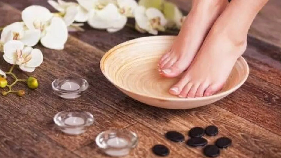 your feet look shiny