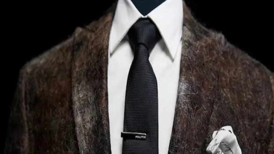 First ever suit made of mustache hair