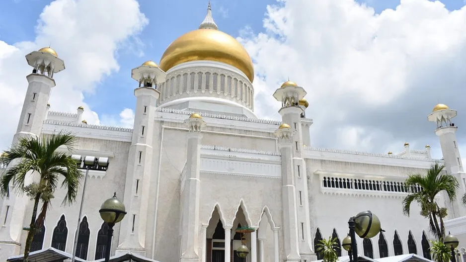 Brunei where people put the wife photo on house walls