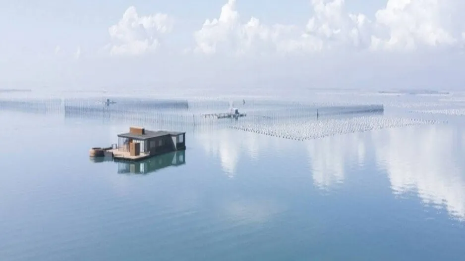 Entrepreneur builds floating sea mansion