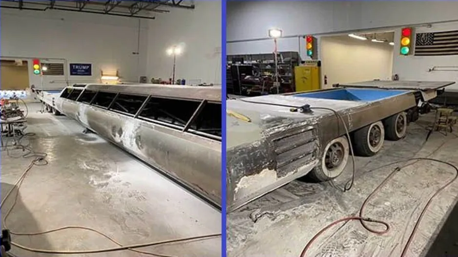 Meet American Dream: A car with helipad, swimming pool and mini golf course