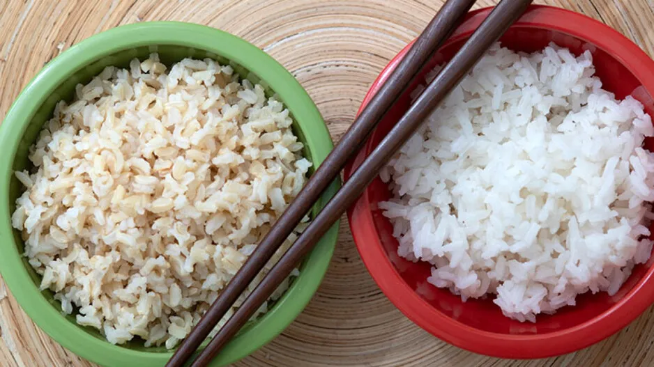 White Rice and Brown rice