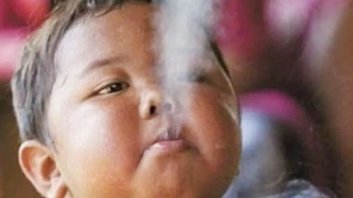 2 year old kid smoke 40 cigarettes in 1 day
