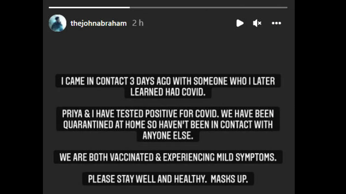 John Abraham test positive for COVID-19